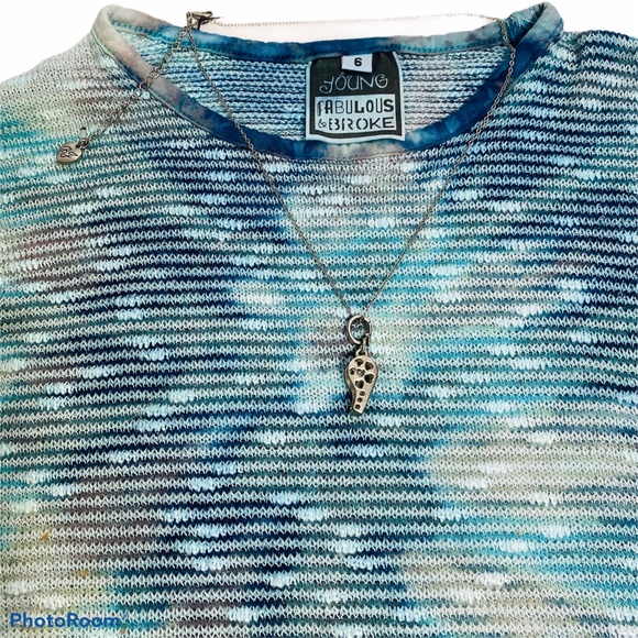 NWT YFB Girl’s Light Knit Marine-colored L/S Top - Picture 3 of 7